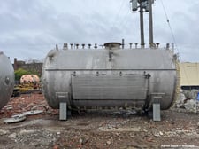 5000 gallon Industrial Alloy, Horiz 304L Stainless Steel Tank, 96" diameter x 168" straight side, dish head &