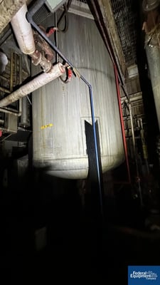 2600 gallon Shepard-Niles Steel, 304 Stainless Steel Tank Receiver, 84" diameter x 104" straight side, dish