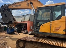 Hyundai #HX380L, excavator equipped with Kinshofer shear, non-rotating, 2019