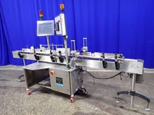 Aesus Labelling Systems #PremierWrap-152P, Labeler, 4" x 26" capacity, 70 psi, 1 SCFM, 13 Amps, 208 V