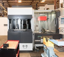 DMG, Mori #NTX-2000/1500SZM, CNC lathe, 25.9" swing, 8" chuck, 2.5" bar, 5-Axis, live tooling, 2015