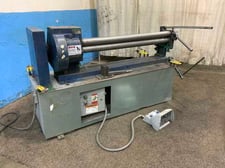 4' x 16 gauge Tennsmith #SR48R, power bending rolls, 3" roll diameter, manual front & rear roll adjustment