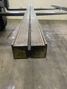 144" L, Press brake die, 4-way bottom die holder, 5-3/4" die width, 2-5/8" die height, 5" opening in die