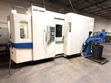 Daewoo Doosan #DHP-5000, CNC horizontal machining center, 33.4" X, 27.5" Y, 29.5" Z, 60 automatic tool