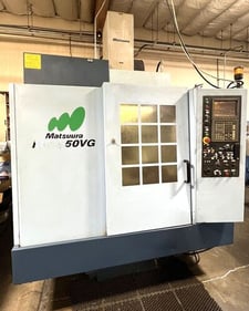 Matsuura #MC-550VG, vertical machining center, 21.7" X, 16.1" Y, 18.1" Z, 10 HP, 15000 RPM, BT-40 taper, 30