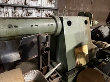 20000 lb. Loopco uncoiler, 36" width, 60" outside dimensions, 16"-20" ID, hydraulic expansion, 4 leaf mandrel