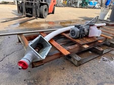3.5" PVC auger system with mild steel screw, screw feeder, direct drive, .5 HP
