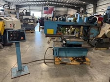 9" x 16" Doall #C-916DS, dual swivel horizontal band saw, 1" x .035" x 170" blade, 105-275 FPM, pneumatic