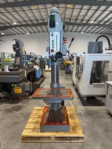 30" Wilton #2445, heavy duty drill press tapping, 10" spindle travel, power down feed