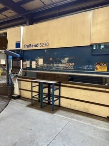 253 Ton, Trumpf #Trubend-5230(S), CNC press brake, 13' overall, 106" between housing, 17.52" stroke, 16.5"
