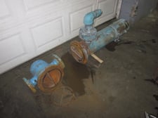 23.5 sq.ft., 300 psi shell, 300 psi tube, Bell & Gossett, U-tube shell & tube heat exchanger, 1989