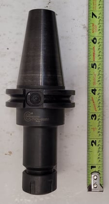 Command #ER-20, collet chucks, #40, 4" projection length, MPN C4-C4-0020, thru spindle coolant, (4 available)