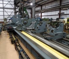 78" x 472" Waldrich #WST-IV-H80X12000, roll grinder w/ cambering & crowning, 32" x 4" x 12" wheel, 300 RPM
