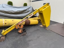 .5 Ton, Abell-Howe, Jib Crane, 7' aarm, 11' post, w/ Harrington 1 Ton Hoist