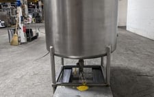 200 gallon Stainless Steel Tank, 42" diameter x 36" straight side, Open Top, Dish Bottom