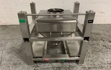Meto, IBC, Stainless Steel, 185 liter capacity, 27" x 27" straight side w/18" Cone, 11" Top Opening, 7.5"