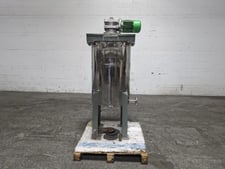 30 gallon Frigmaires, Mix Tank, Stainless Steel, 20" diameter x 30" straight side, Flat Top, Slope Bottom, 1
