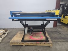 2500 lb. Autoquip #Series-35, automatic scissor lift w/ conveyor, 1.5 HP