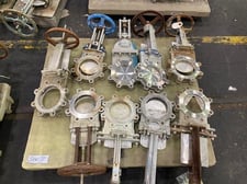 6" Dezurik, Velan, FNW, Stainless steel manual slide gate valves, lot of 9