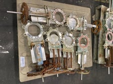 6" Dezurik, Trueline, Stainless steel manual slide gate valves, lot of 6