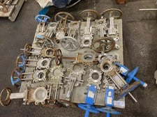 Trueline, Velan, Dezurik, Orbinox, manual Stainless steel knife gate valves, 3" & 4", lot of 18