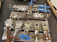 Dezurik, FNW, Orbinox, Trueline, manual Stainless steel knife gate valves, 3" & 4", lot of 11