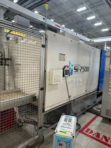 750 Ton, 132.7 oz., Toyo #Si-500III-K600U, horizontal plastic injection molder, 45.08" x 45.08" tie bar