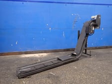 9.5" wide x 11.67" long Enomoto Be A #MULTUB250-750H, Chip Conveyor, 58" height, 78" Flat length, 3/4" Cleat