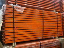 Kingmore, Teardrop Pallet Racking Beams, 16 gauge, 3" x 96" Size, 135 Beams per Lot