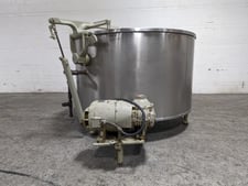 Pfaudler, Blender, Stainless Steel, 330 gallon capacity, 57" diameter x 30" deep, Jacketed Sidewall, w/Cover