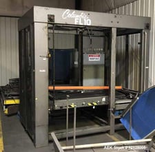 Columbia #FL-10, full case floor-leve, 48" x 52" pallet max, w/ conveyors, Allen Bradley PLC & HMI panel