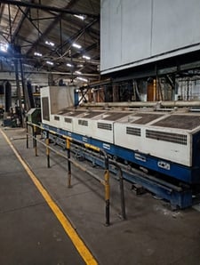 Mario Frigerio #Series-V021204, 7 block wire drawing line, double entry reel with guide, 2003