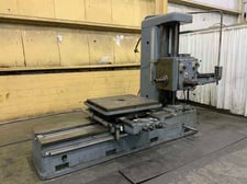 3" Wotan #B85T, horizontal boring mill, 35-1/2" x 29-1/2" T-slotted rotary table, 26" spindle travel, 36"