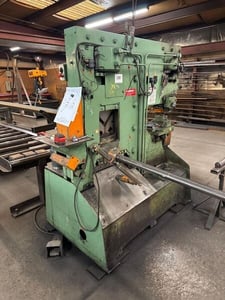 6" x 6" x 0.5" Peddinghaus #Peddimax-110/140, ironworker, 10 HP, 2" stroke