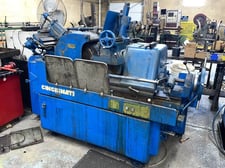 Cincinnati No. 2 Mdl. O-M, centerless grinder, 3.5" work rest, 20" x 12" wheel, 1953