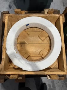 SKF #23992/465CA/W33, spherical roller bearing, 4.64" W, 18.11" bore dia., 24.4" OD