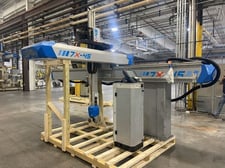 Sepro, 7X-45TE LV, 5-Axis Servo robot, 4000mm horizontal reach, 1200mm vertical reach, 2017