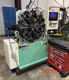 HTC #CNC-20-8, CNC wire former, .024"-.078" wire diameter, 4-Axis rotary quill, Servo spinner, tooling