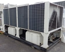 103 Ton, Hitachi #RCUG-150AHYZ1 H-Series, air cooled chiller, R407c refrigerant