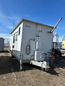 220 HP Gardner Denver #SSQ99B, screw compressor, 1-stage, Caterpillar 3306 NG engine, 2009