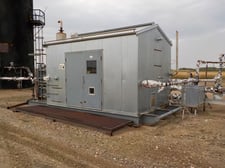 95 HP Gardner Denver #SSHBG, screw compressor, 2-stage, 1800 RPM, Caterpillar G3304NA NG engine, 2004