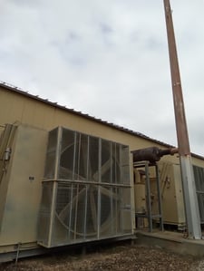 600 HP Superior #MW-62, reciprocating compressor, 2 throws, 2 stages, 900 RPM, Superior 6G-825 engine, 1989