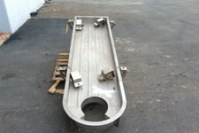 24" wide x 8' long, FMC, vibrating conveyor, cable suspended