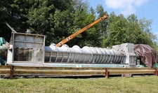 Andritz Dupps #3620, dewatering screw press with Andritz Dupps gear box, 300 HP motor, control panel