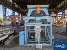Acrison #810-BBU, Bulk Bag Unload Stand, Stainless Steel vibrating bag hopper, w/ volumetric feeder, AS IS
