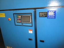 125 psig, Kobelco #A1-G/H, 2-stage oil free rotary screw, 200 HP, 460 V., 3-phase