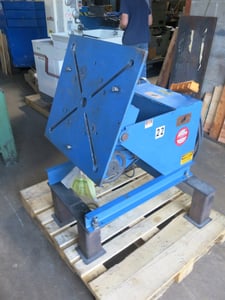 1500 lb. Pandjiris #15-4, welding positioner, 4" capacity, manual tilt, 24" squaring faceplate