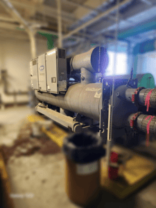 500 Ton, Carrier #23XRV5556NRAA50-S, Water-Cooled Chiller, R-134a, Oil-free centrifugal compressor, 2012