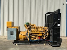 455 KW Caterpillar #G3412, generator, 277/480 Volts, 3-phase, 660 HP @ 1800 RPM, EMCP 2, load tested, open