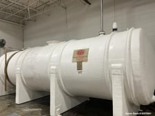 7060 gallon Edwards Fiberglass, Horiz FRP Tank, dished ends, 2013